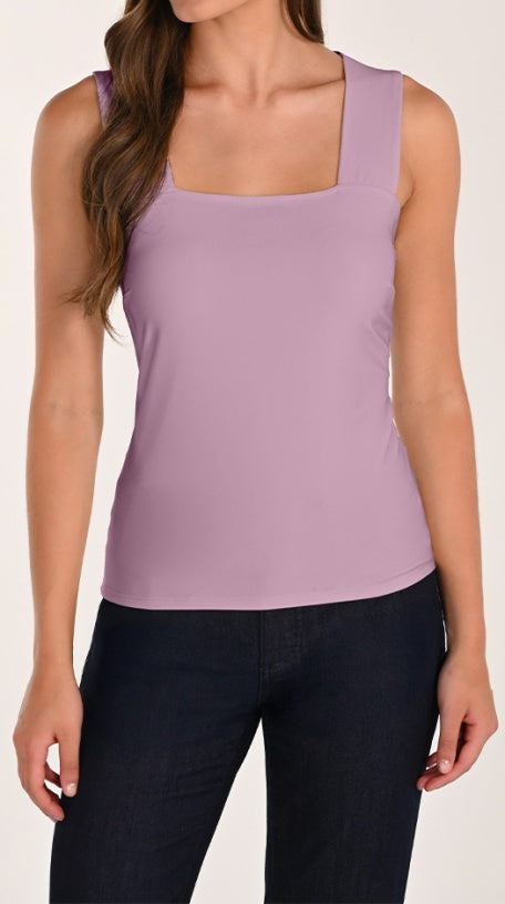 Camisole sans manches à encolure carrée Frank Lyman 054 – Élégance minimaliste pour la femme moderne, du quotidien aux sorties chic