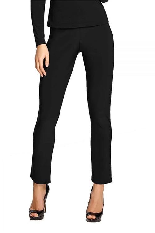 Pantalon Frank Lyman 082  pour femme – Pantalon noir ajusté, du bureau aux sorties élégantes