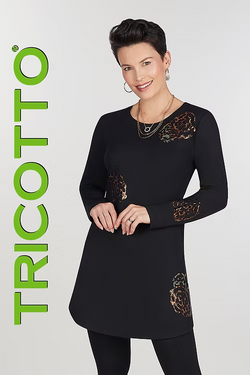 Robe Tricotto F-119 noire détails brillants dorés pour femme – Élégante et raffinée, parfaite pour sorties, occasions et événements