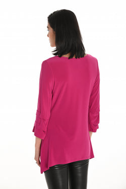 Haut asymétrique Frank Lyman 253221 à manches 3/4 – Coupe fluide moderne et féminine avec ourlet asymétrique