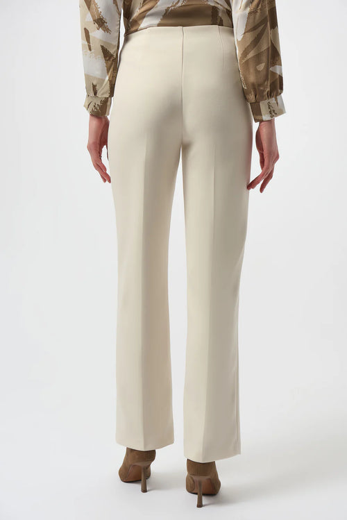 Pantalon droit taille haute avec détails chaîne Joseph Ribkoff 254043