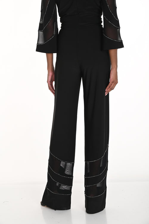 Pantalon en tricot noir fluide et chic Frank Lyman 259758 – Confort exceptionnel et élégance moderne pour la femme active, du bureau aux sorties habillées