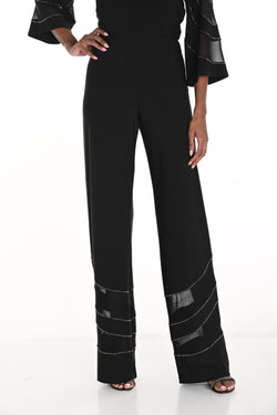 Pantalon en tricot noir fluide et chic Frank Lyman 259758 – Confort exceptionnel et élégance moderne pour la femme active, du bureau aux sorties habillées