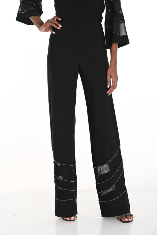 Pantalon en tricot noir fluide et chic Frank Lyman 259758 – Confort exceptionnel et élégance moderne pour la femme active, du bureau aux sorties habillées