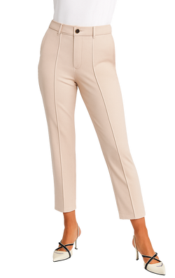 Pantalon Orly 261240 champignon jambe droite pour femme – Élégant et raffiné, parfait pour bureau, sorties et occasions