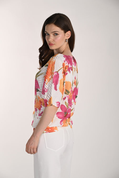 Haut Frank Lyman pour femme – Manches courtes, style coloré et estival