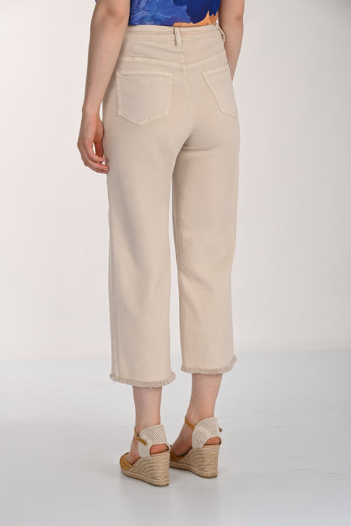 Pantalon Denim Sable Boucles Dorées Frank Lyman 261651 — Le jean réinventé par le luxe des détails