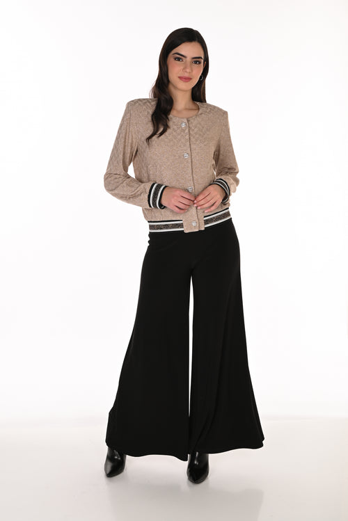 Pantalon Tricot Wide-Leg Taille Haute Frank Lyman 263001 — Des jambes qui dansent, une silhouette qui éblouit