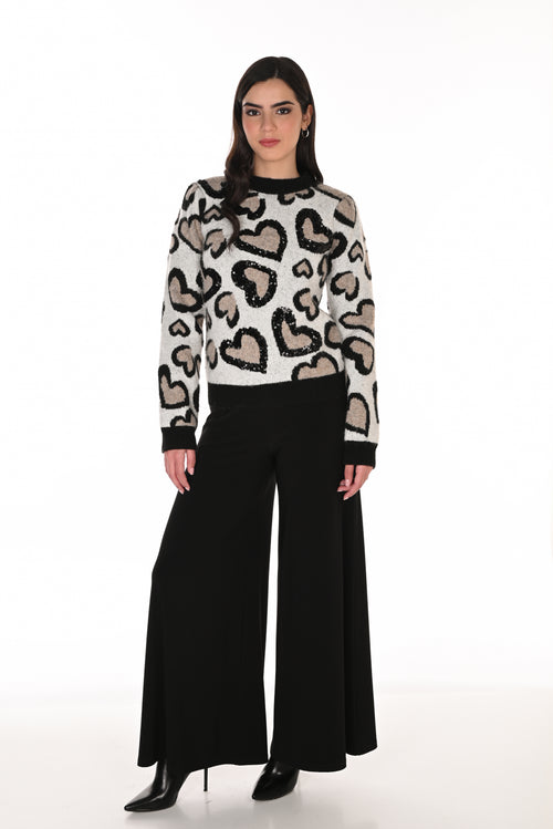 Pantalon Tricot Wide-Leg Taille Haute Frank Lyman 263001 — Des jambes qui dansent, une silhouette qui éblouit