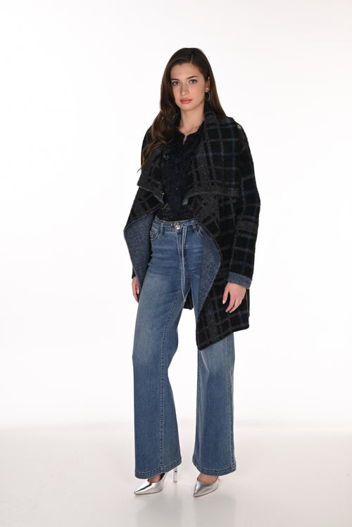 Jean Wide-Leg Revers Boucle Bijou Strass Frank Lyman 263708 — Le denim qui élève le quotidien au rang de l’exception