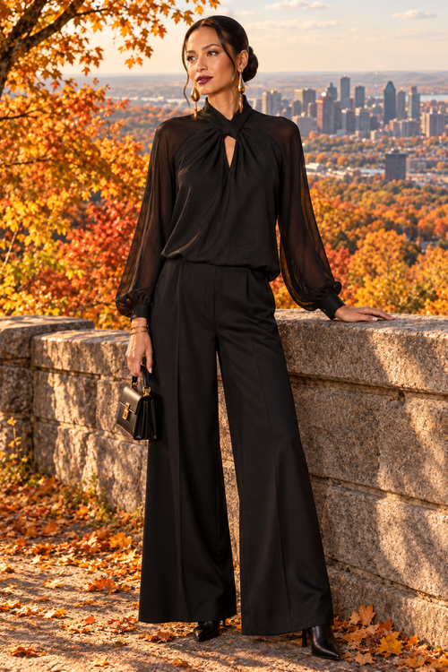 264119 - Mont-Royal automne feuillage orange or