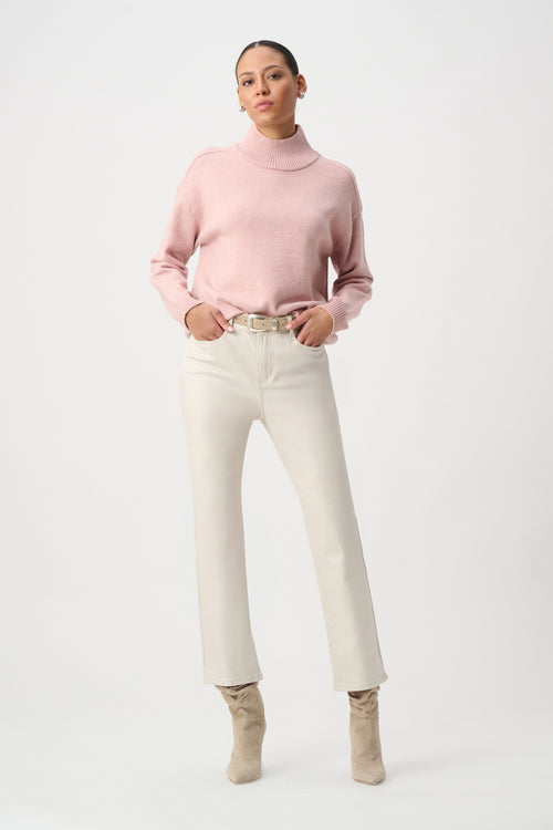 Chandail col roulé strass cristaux manches longues - Joseph Ribkoff