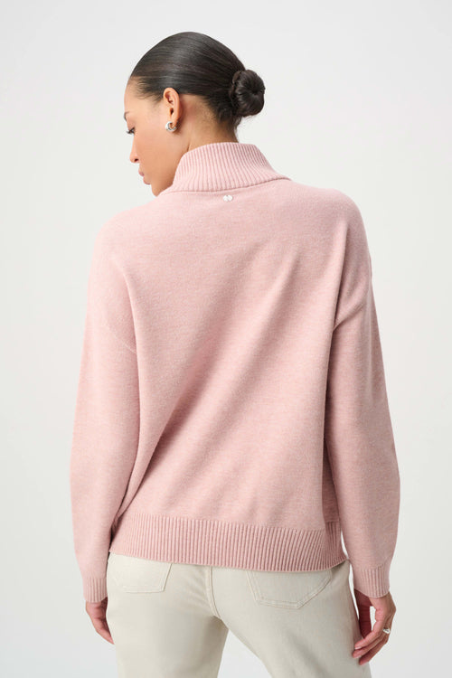 Chandail col roulé strass cristaux manches longues - Joseph Ribkoff