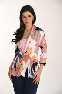 Veste Frank Lyman 266135 pour femme – Veste imprimée artistique au style chic et contemporain