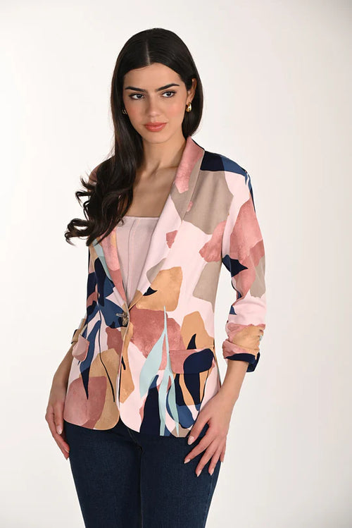 Veste Frank Lyman 266135 pour femme – Veste imprimée artistique au style chic et contemporain