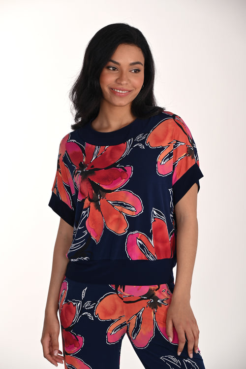 Haut Frank Lyman pour femme – Manches courtes, style chic et coloré
