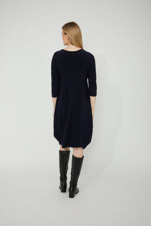 Robe Jersey Trapèze Poches Ourlet Arrondi Compli K 34036 — La robe qui pense à tout — confort, élégance et poches