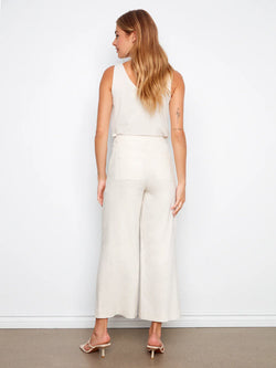 Pantalon Charlie B C5751-771B-100 jambe large naturel pour femme – Élégant et intemporel, parfait pour bureau, sorties et occasions