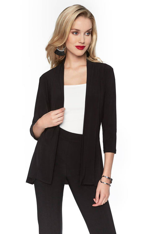 Veste fluide Frank Lyman 071 pour femme – Cardigan noir élégant à allure professionnelle moderne