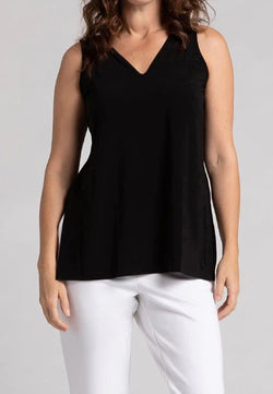 Haut Compli K 36089 sans manches col V pour femme – Polyvalent et confortable, parfait pour quotidien, bureau et vacances