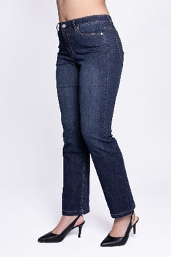 Jean foncé Carrelli PR-180-BR à coupe ajustée pour une silhouette élancée et moderne