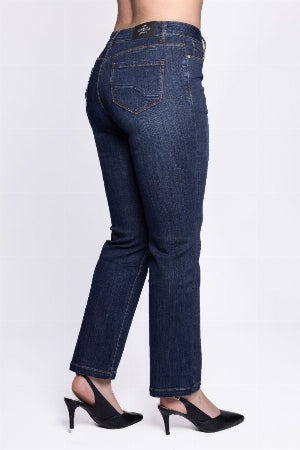 Jean foncé Carrelli PR-180-BR à coupe ajustée pour une silhouette élancée et moderne