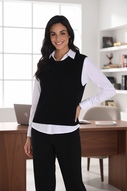 Bureau - avec chemise blanche et pantalon noir