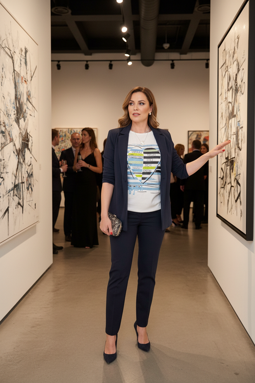 Chandail Tricotto à un vernissage