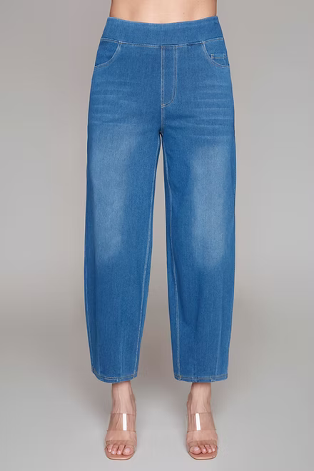Pantalon Complic K 34032 denim cheville pour femme – Moderne et confortable, parfait pour quotidien, sorties et week-end