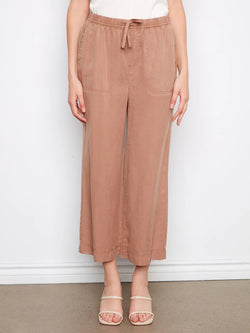 Pantalon Charlie B C5768-589C-173 tencel jambe large désert pour femme – Léger et confortable, parfait pour quotidien, sorties et week-end