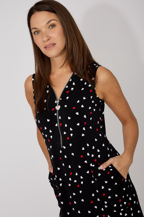 Robe Longue Frank Lyman 266226 – Imprimé Géométrique Sans Manches, Pour la Femme Élégante