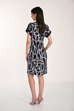 Robe Frank Lyman 266116 pour femme – Robe élégante bicolore à la silhouette raffinée et moderne