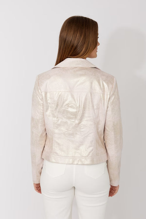 Veste rose pâle avec accents dorés Frank Lyman – Modèle 266532