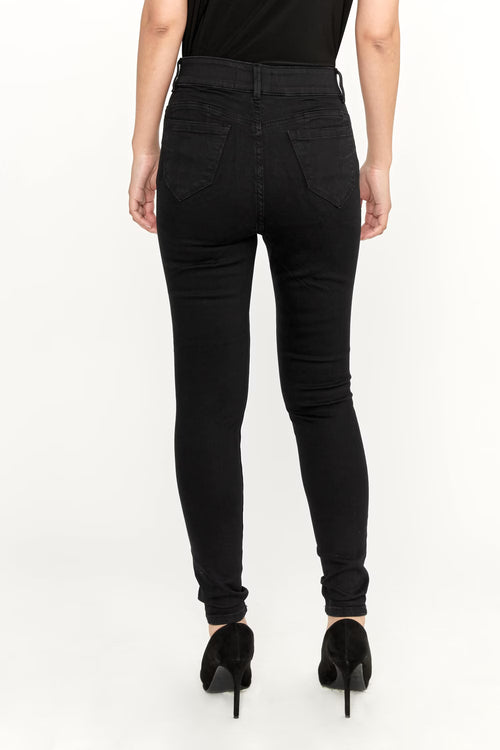 Jean Frank Lyman 213126U jambe droite design épuré pour femme – Élégant et polyvalent, parfait pour quotidien, bureau, sorties et occasions