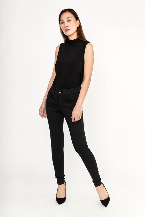 Jean Frank Lyman 213126U jambe droite design épuré pour femme – Élégant et polyvalent, parfait pour quotidien, bureau, sorties et occasions