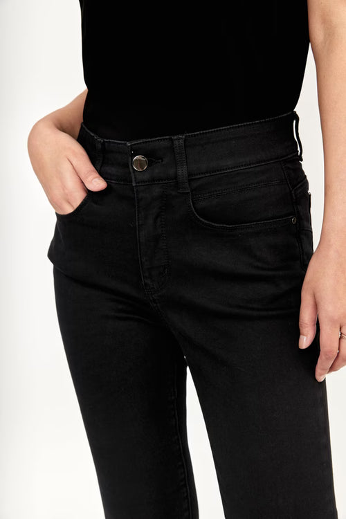 Jean Frank Lyman 213126U jambe droite design épuré pour femme – Élégant et polyvalent, parfait pour quotidien, bureau, sorties et occasions