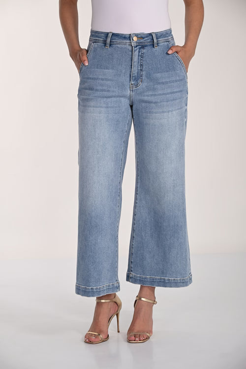 Pantalon Frank Lyman 266538 pour femme – Pantalon bleu à coupe moderne au style chic et structuré