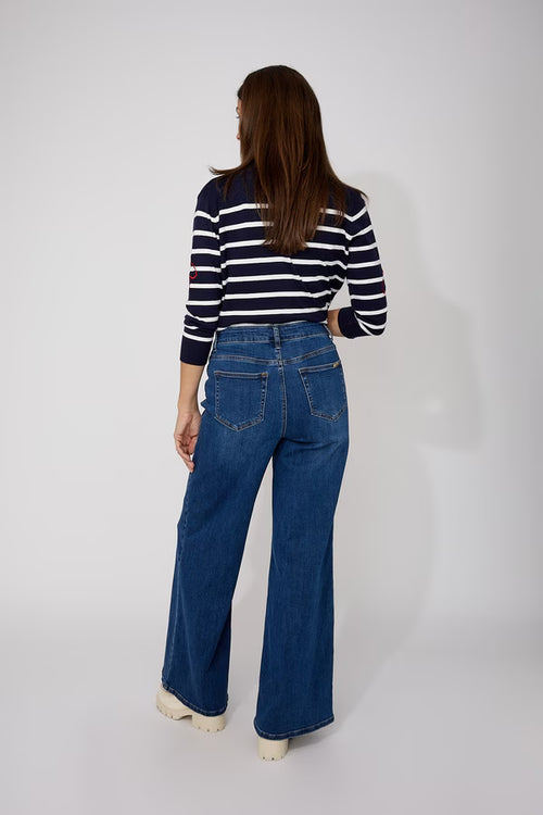 Pantalon Frank Lyman 266540 pour femme – Pantalon bleu structuré à la ligne élégante et moderne
