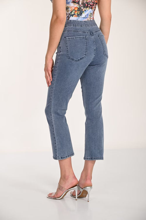 Pantalon Frank Lyman 266554 bleu ajusté pour femme – Élégant et moderne, parfait pour travail et occasions élégantes