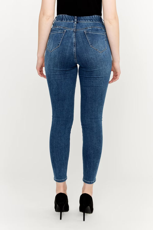 Jean Frank Lyman 213126U jambe droite design épuré pour femme – Élégant et polyvalent, parfait pour quotidien, bureau, sorties et occasions