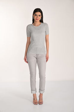 Pantalon Frank Lyman 266594 pour femme – Pantalon gris à la coupe moderne au style chic et polyvalent