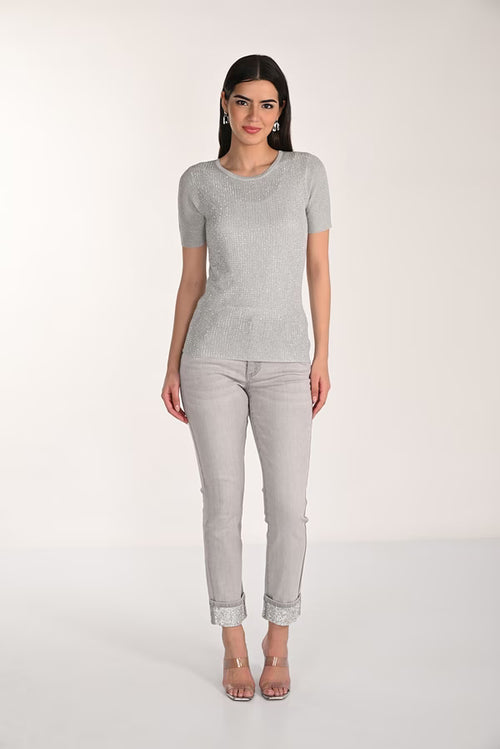 Pantalon Frank Lyman 266594 pour femme – Pantalon gris à la coupe moderne au style chic et polyvalent