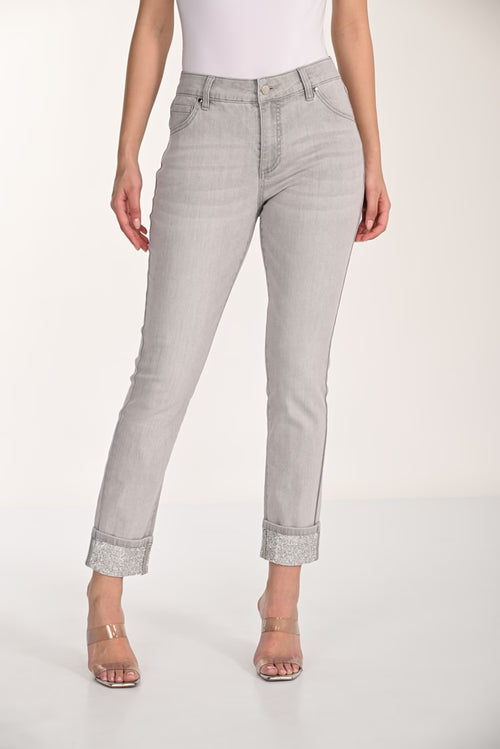 Pantalon Frank Lyman 266594 pour femme – Pantalon gris à la coupe moderne au style chic et polyvalent