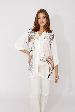 Haut Frank Lyman 266513 clair texturé pour femme – Chic et délicat, parfait pour bureau, sorties raffinées et occasions élégantes
