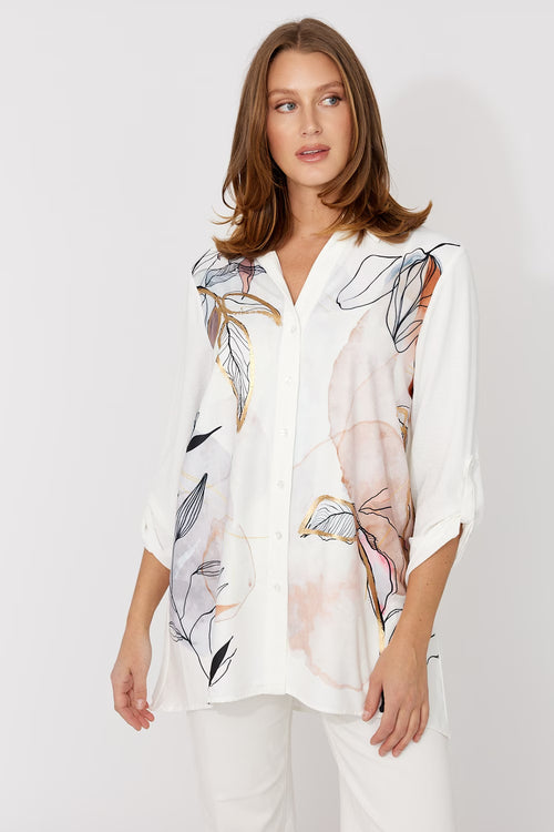 Haut Frank Lyman 266513 pour femme – Haut clair texturé au style chic et délicatement structuré