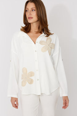 Haut Frank Lyman 266517 – Silhouette Épurée Blanc Cassé, Pour la Femme Élégante & Moderne