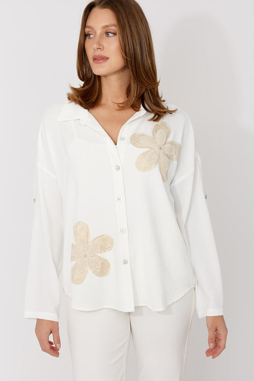 Haut Frank Lyman 266517 – Silhouette Épurée Blanc Cassé, Pour la Femme Élégante & Moderne