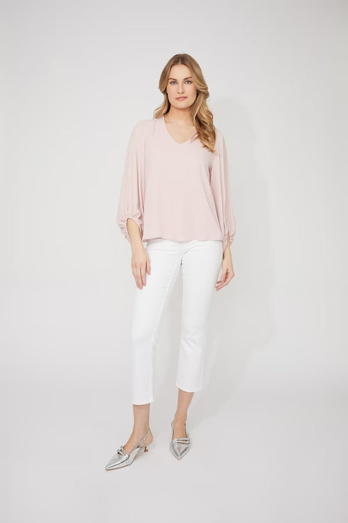 Haut Frank Lyman 266252 pour femme – Haut fluide à manches courtes au style élégant et délicat