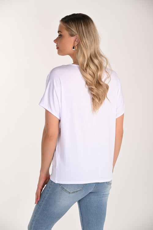 Haut Frank Lyman 266539 blanc cassé pour femme – Minimaliste et chic, parfait pour bureau, sous veste et occasions habillées
