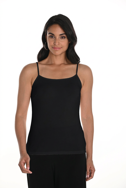 Camisole à bretelles fines Frank Lyman 256027 — L'essentiel polyvalent pour la femme moderne, du bureau au week-end, en Mocha & Cerise